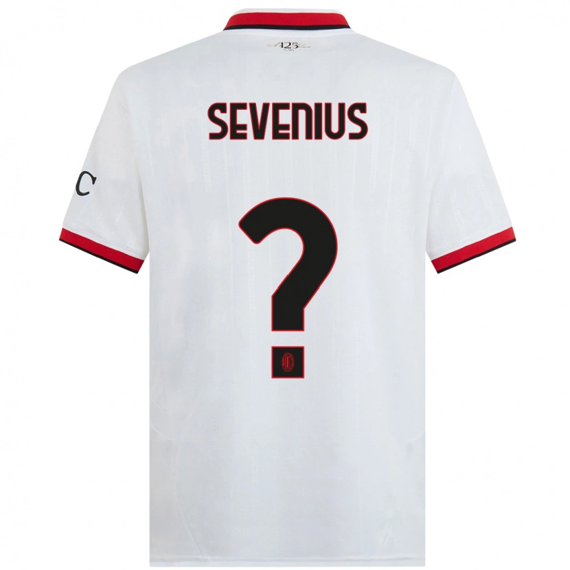 DanxenメンズOona Sevenius#0白 黒 赤アウェイシャツ2024/25ジャージーユニフォーム