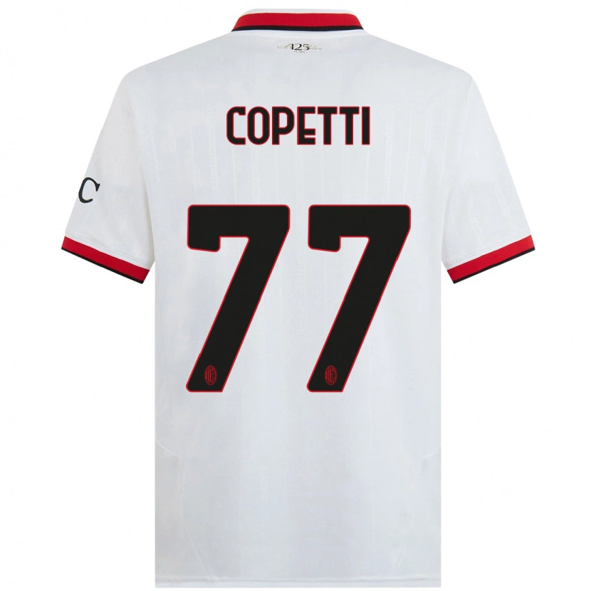 DanxenメンズMatilde Copetti#77白 黒 赤アウェイシャツ2024/25ジャージーユニフォーム