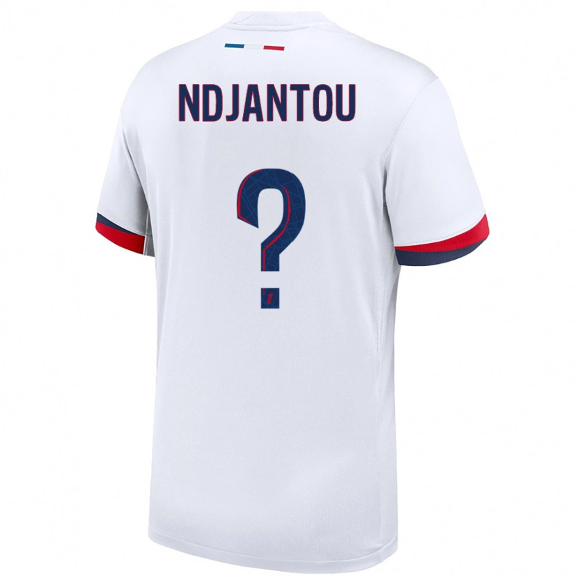 DanxenメンズQuentin Ndjantou#0白 青 赤アウェイシャツ2024/25ジャージーユニフォーム