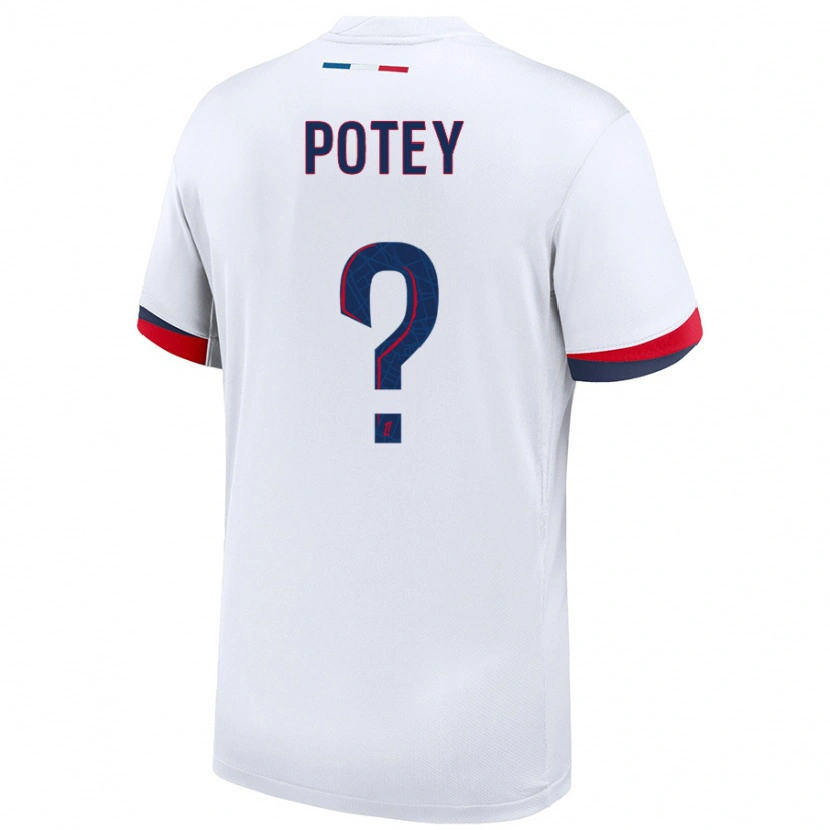 DanxenメンズKeahson Potey#0白 青 赤アウェイシャツ2024/25ジャージーユニフォーム
