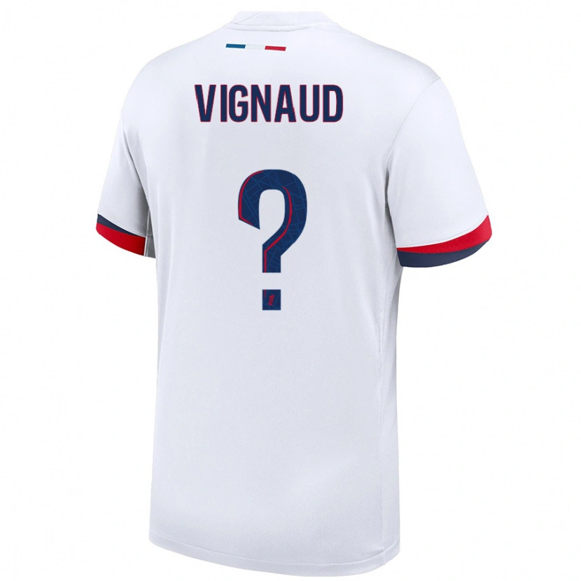 DanxenメンズArthur Vignaud#0白 青 赤アウェイシャツ2024/25ジャージーユニフォーム