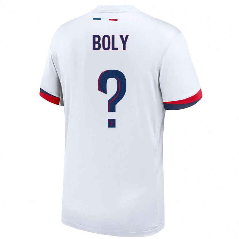 DanxenメンズDavid Boly#0白 青 赤アウェイシャツ2024/25ジャージーユニフォーム