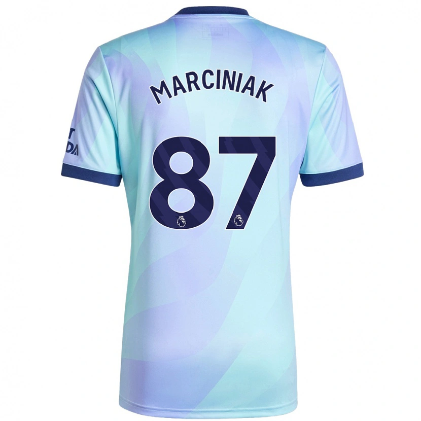 DanxenメンズAlex Marciniak#87アクアサードユニフォームシャツ2024/25ジャージーユニフォーム