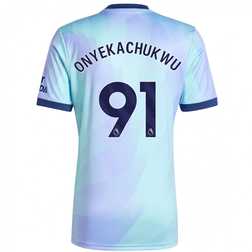 DanxenメンズSamuel Onyekachukwu#91アクアサードユニフォームシャツ2024/25ジャージーユニフォーム