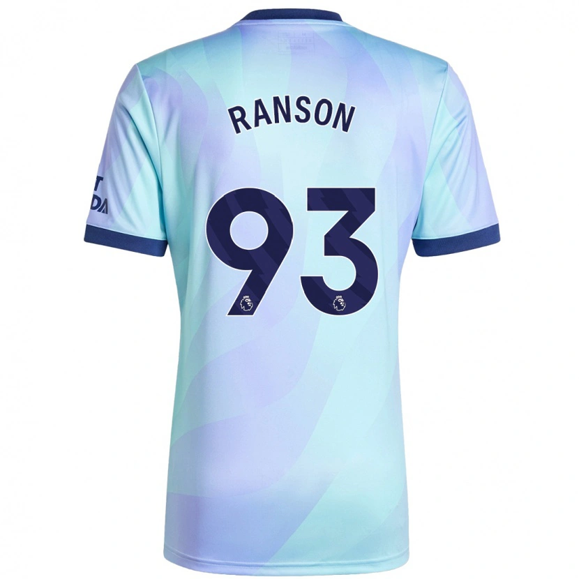 DanxenメンズKhari Ranson#93アクアサードユニフォームシャツ2024/25ジャージーユニフォーム