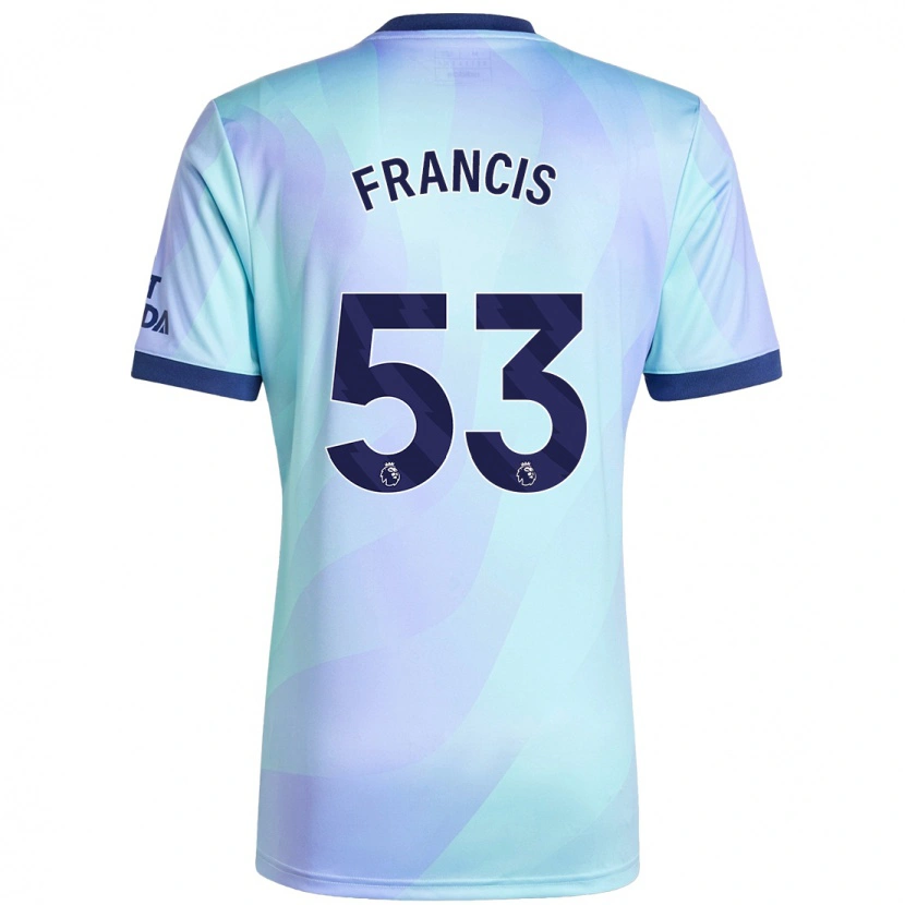 Danxenメンズジャック・ヘンリー・フランシス#53アクアサードユニフォームシャツ2024/25ジャージーユニフォーム