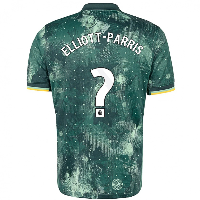 DanxenメンズReiss Elliott-Parris#0ミントグリーンサードユニフォームシャツ2024/25ジャージーユニフォーム