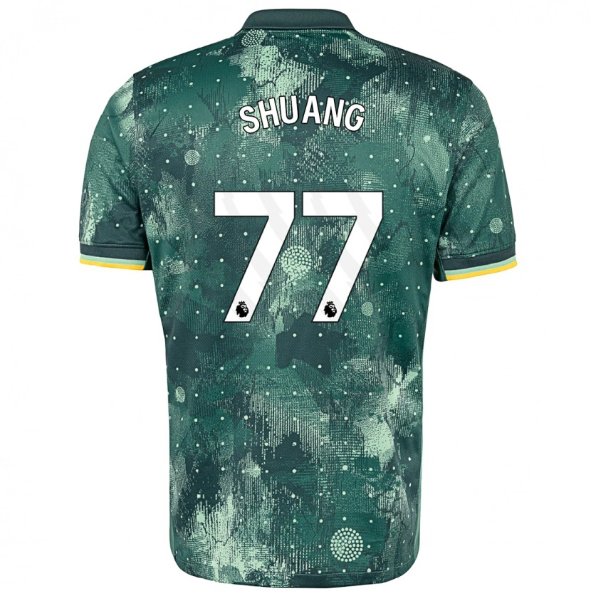Danxenメンズ王霜#77ミントグリーンサードユニフォームシャツ2024/25ジャージーユニフォーム