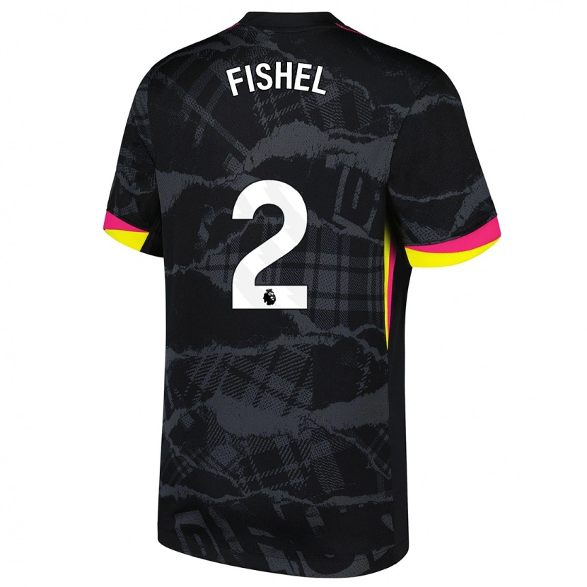 Danxenメンズミア・フィシェル#2ブラック ピンクサードユニフォームシャツ2024/25ジャージーユニフォーム