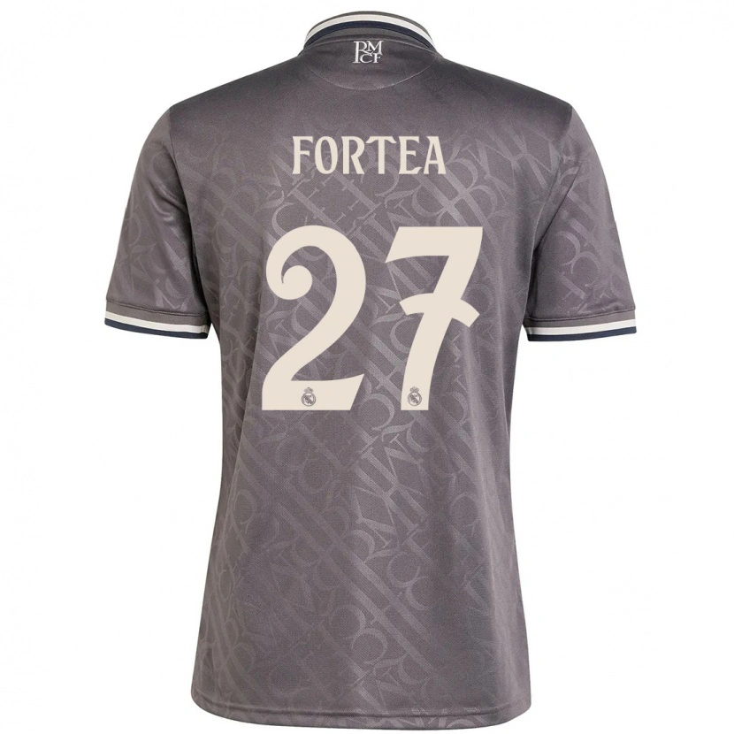 Danxenメンズヘスス・フォルテア#27チャコールサードユニフォームシャツ2024/25ジャージーユニフォーム