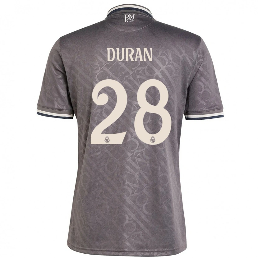 Danxenメンズポル・ドゥラン・サルミエント#28チャコールサードユニフォームシャツ2024/25ジャージーユニフォーム