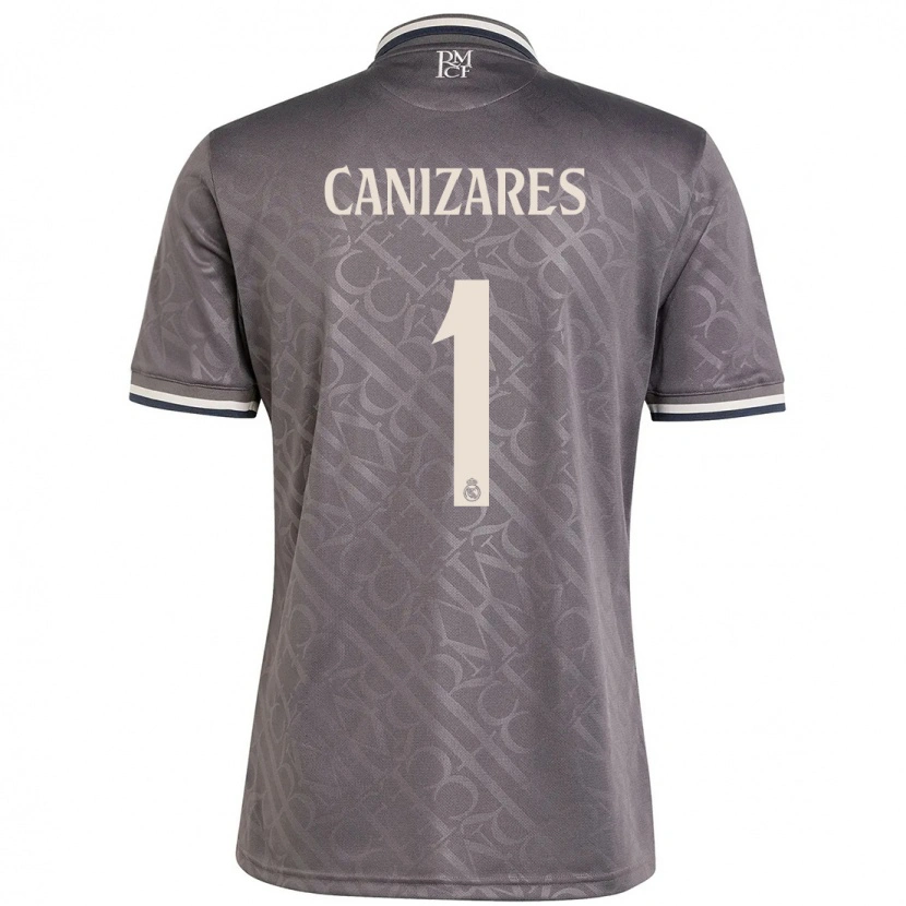 Danxenメンズルーカス・カニサレス#1チャコールサードユニフォームシャツ2024/25ジャージーユニフォーム
