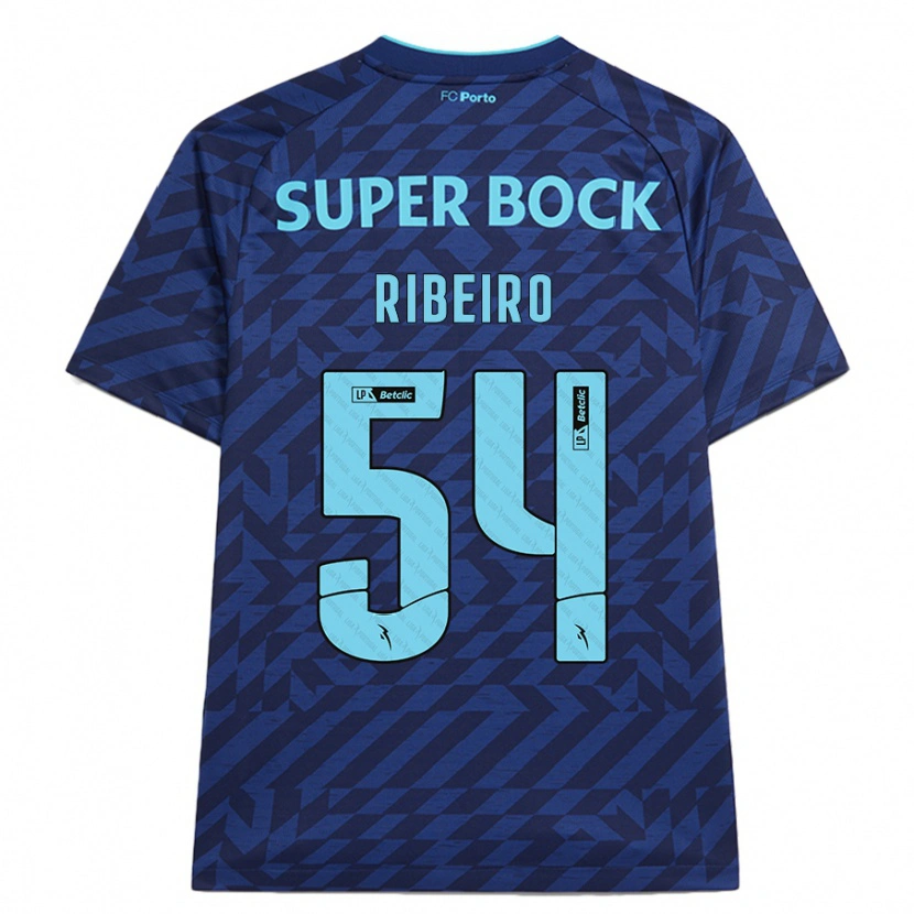 DanxenメンズAntónio Ribeiro#54ネイビーブルーサードユニフォームシャツ2024/25ジャージーユニフォーム