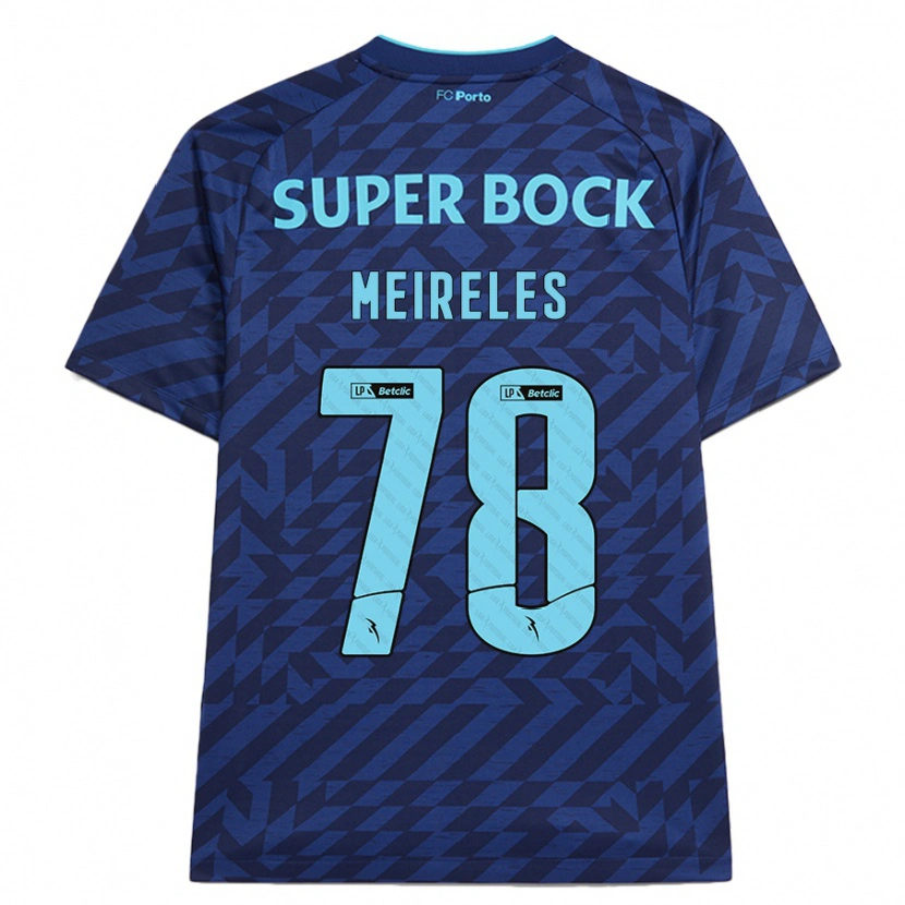 Danxenメンズジョルジ・メイレレス#78ネイビーブルーサードユニフォームシャツ2024/25ジャージーユニフォーム