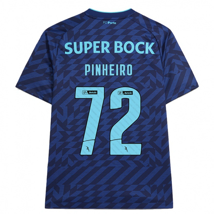 Danxenメンズロドリゴ・ピニェイロ・フェレイラ#72ネイビーブルーサードユニフォームシャツ2024/25ジャージーユニフォーム