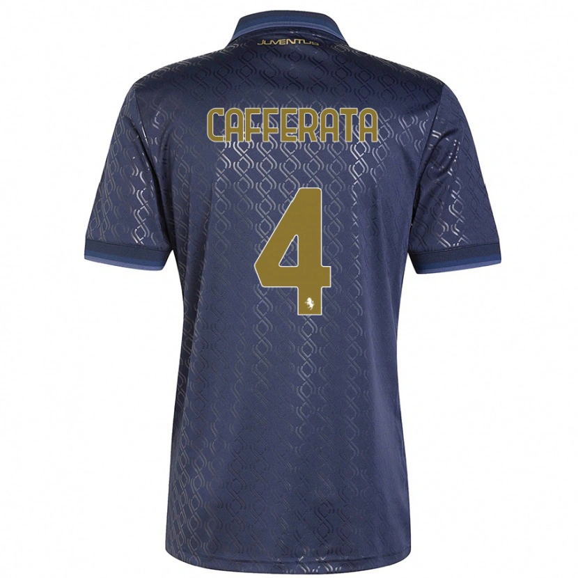 DanxenメンズFederica Cafferata#4ネイビーブルーサードユニフォームシャツ2024/25ジャージーユニフォーム