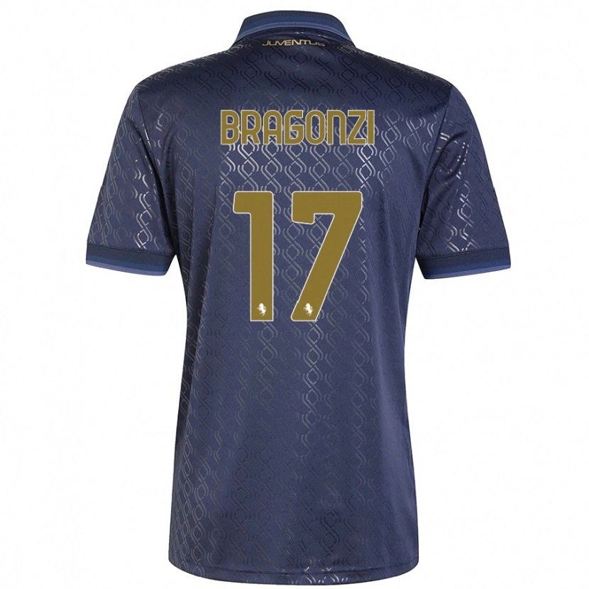 DanxenメンズAsia Bragonzi#17ネイビーブルーサードユニフォームシャツ2024/25ジャージーユニフォーム