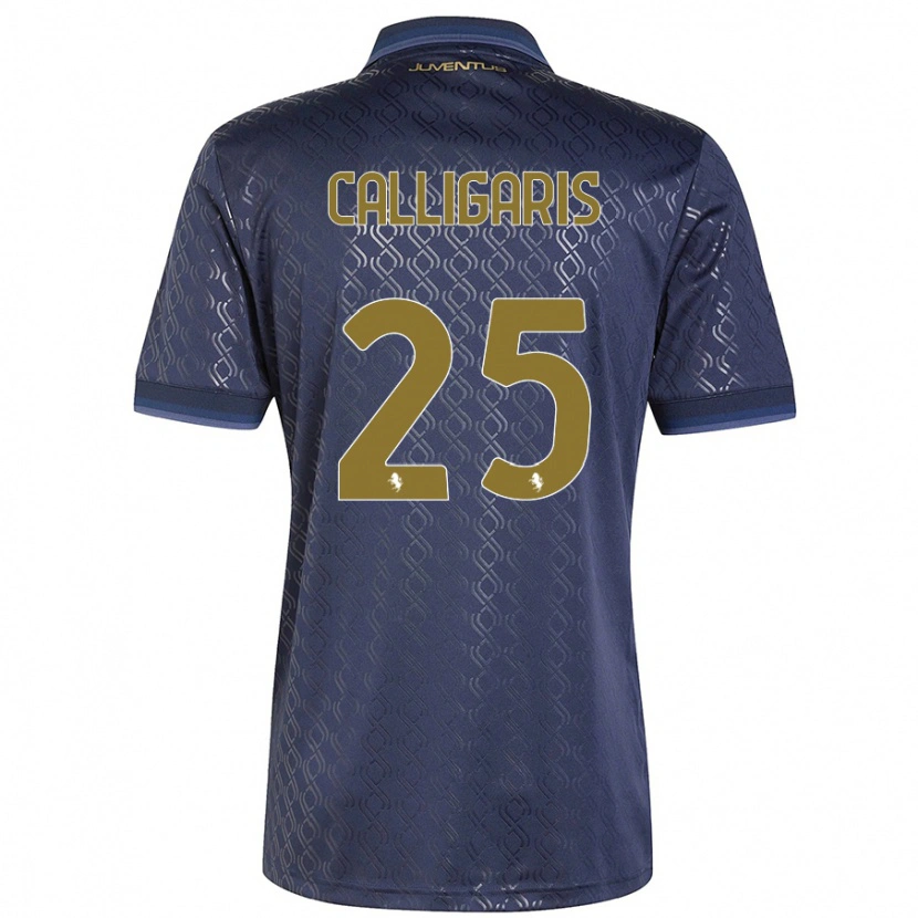 DanxenメンズViola Calligaris#25ネイビーブルーサードユニフォームシャツ2024/25ジャージーユニフォーム