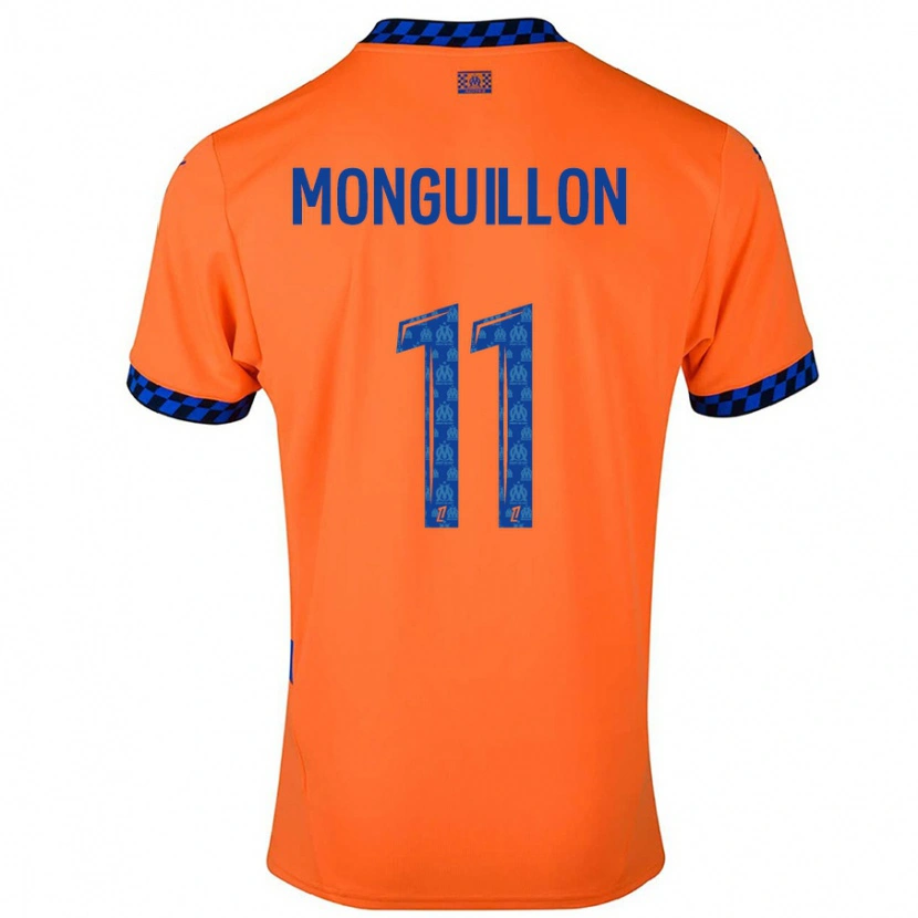 DanxenメンズCoralie Monguillon#11オレンジ ダークブルーサードユニフォームシャツ2024/25ジャージーユニフォーム