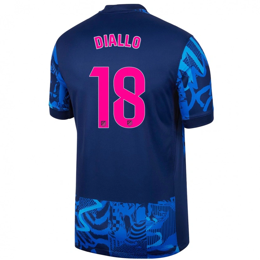 DanxenメンズSelu Diallo#18ロイヤルブルーサードユニフォームシャツ2024/25ジャージーユニフォーム