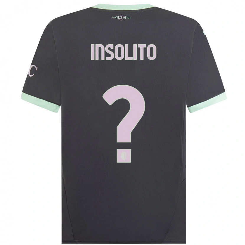 DanxenメンズLorenzo Insolito#0グレーサードユニフォームシャツ2024/25ジャージーユニフォーム