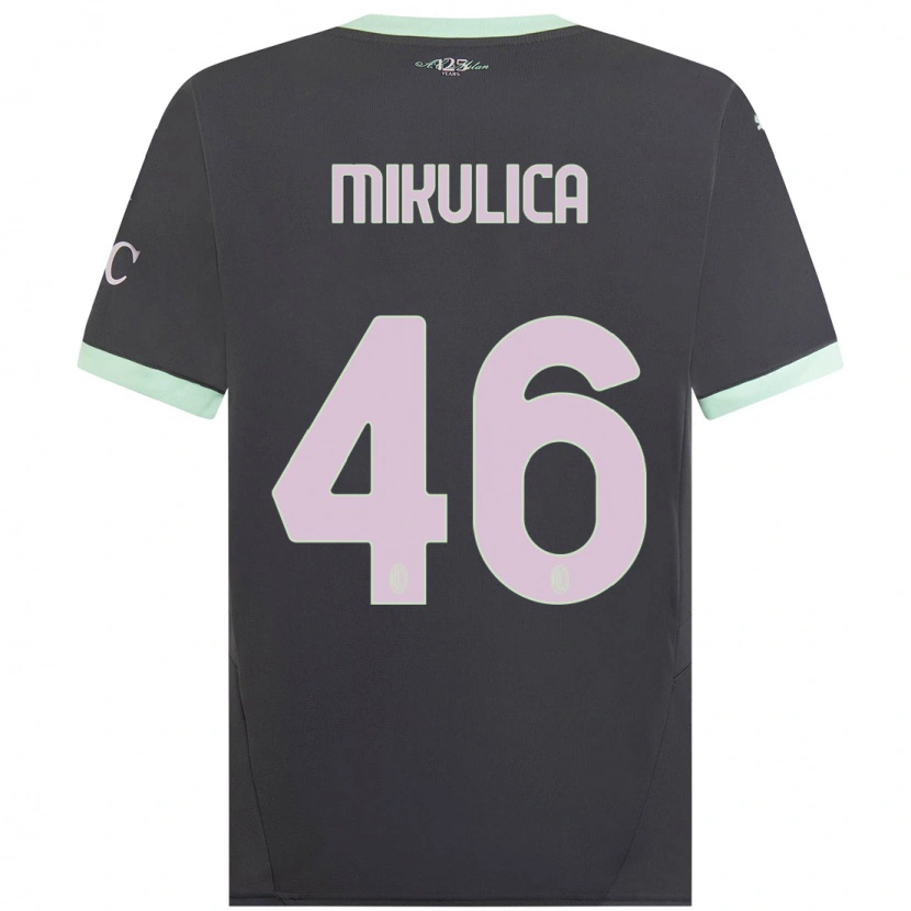 DanxenメンズPetra Mikulica#46グレーサードユニフォームシャツ2024/25ジャージーユニフォーム