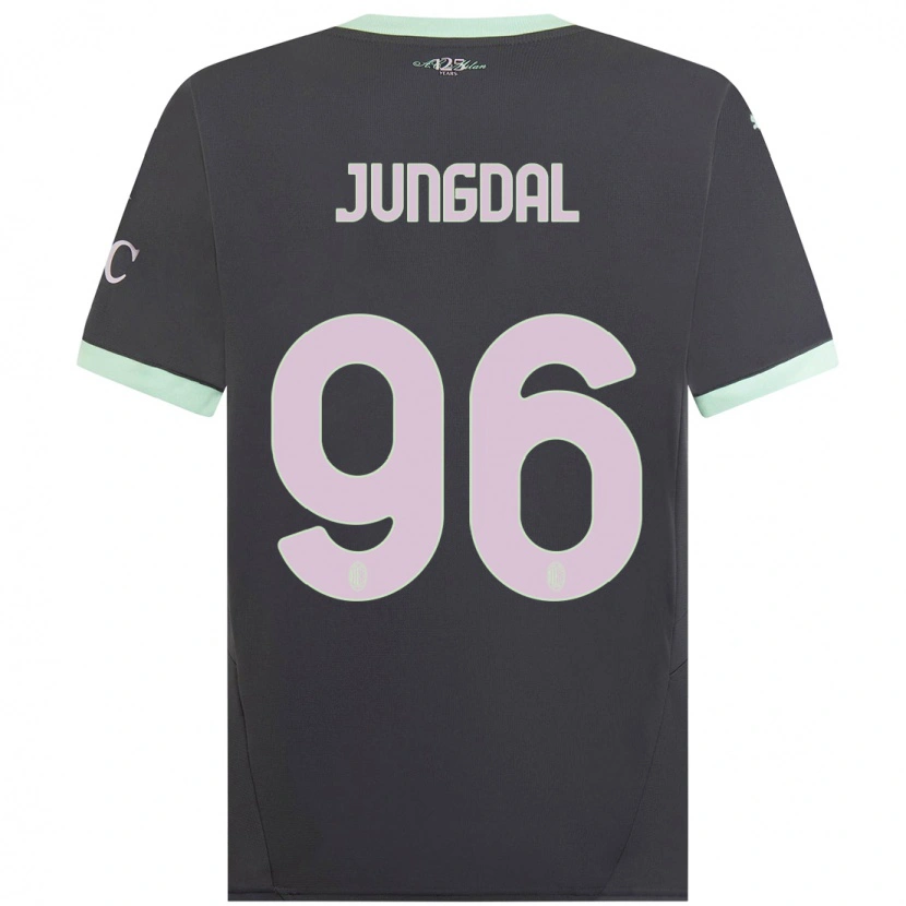 Danxenメンズアンドレアス・ユングダル#96グレーサードユニフォームシャツ2024/25ジャージーユニフォーム