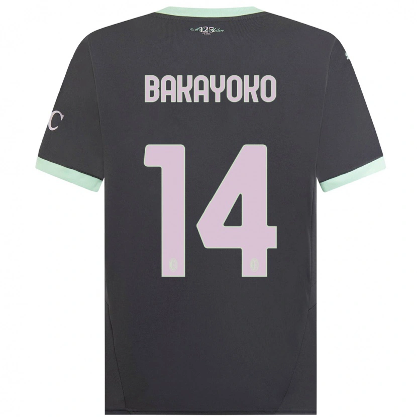 Danxenメンズティエムエ・バカヨコ#14グレーサードユニフォームシャツ2024/25ジャージーユニフォーム