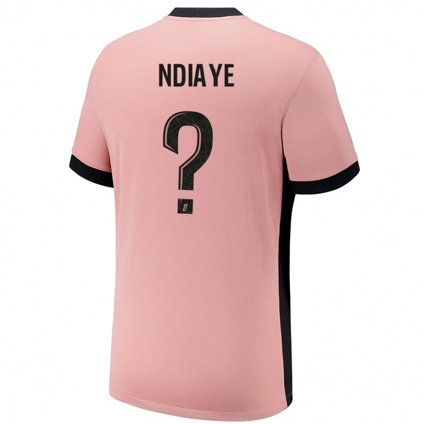 DanxenメンズMoctar Ndiaye#0ラストピンクサードユニフォームシャツ2024/25ジャージーユニフォーム