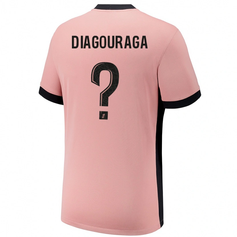 DanxenメンズToumani Diagouraga#0ラストピンクサードユニフォームシャツ2024/25ジャージーユニフォーム