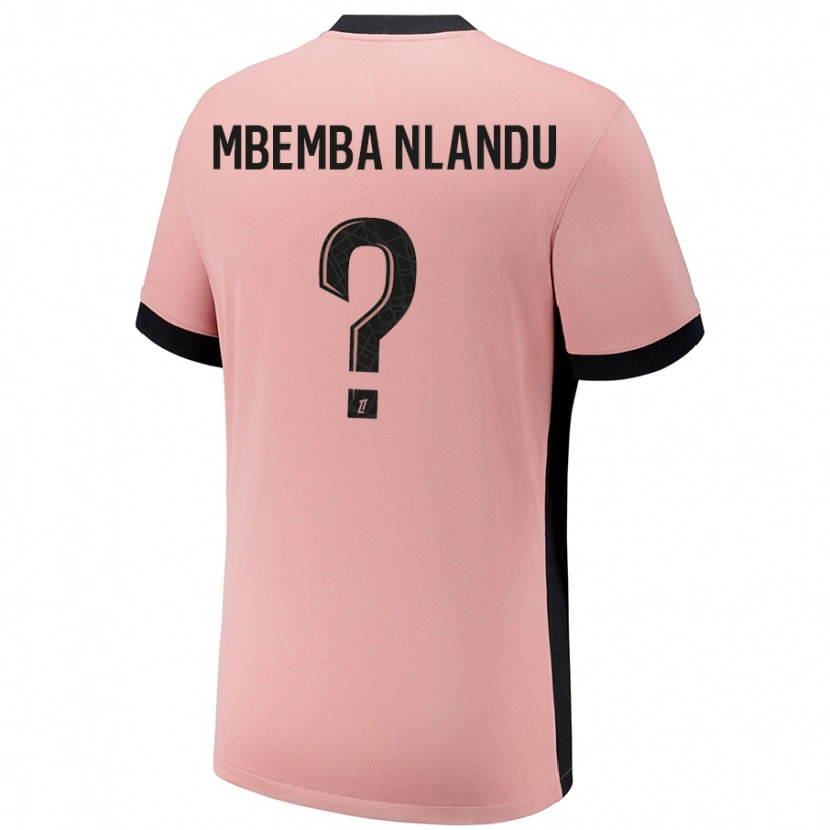 DanxenメンズEmmanuel Mbemba Nlandu#0ラストピンクサードユニフォームシャツ2024/25ジャージーユニフォーム