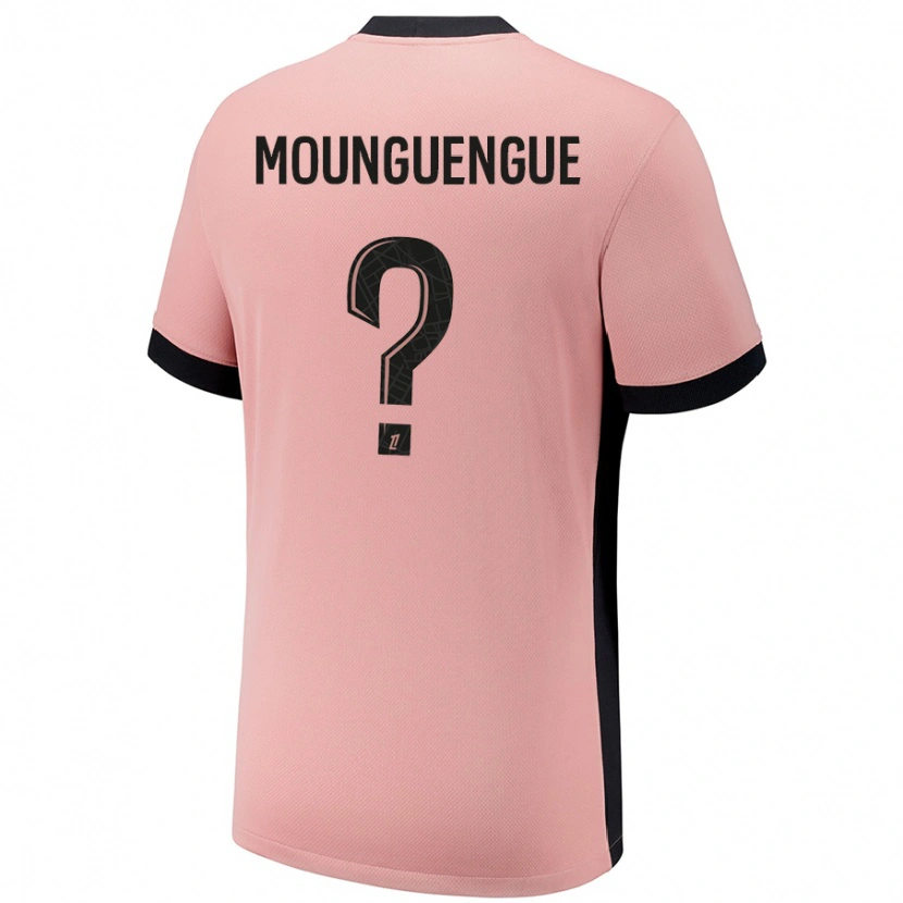 DanxenメンズPierre Mounguengue#0ラストピンクサードユニフォームシャツ2024/25ジャージーユニフォーム