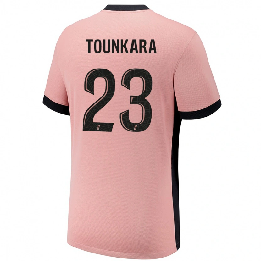Danxenメンズアイサトゥ・トゥンカラ#23ラストピンクサードユニフォームシャツ2024/25ジャージーユニフォーム