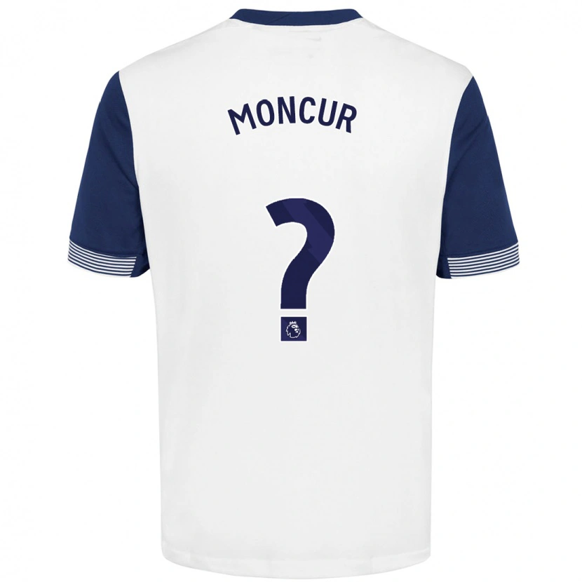 DanxenレディースRonny Moncur#0ホワイト ブルーホームシャツ2024/25ジャージーユニフォーム