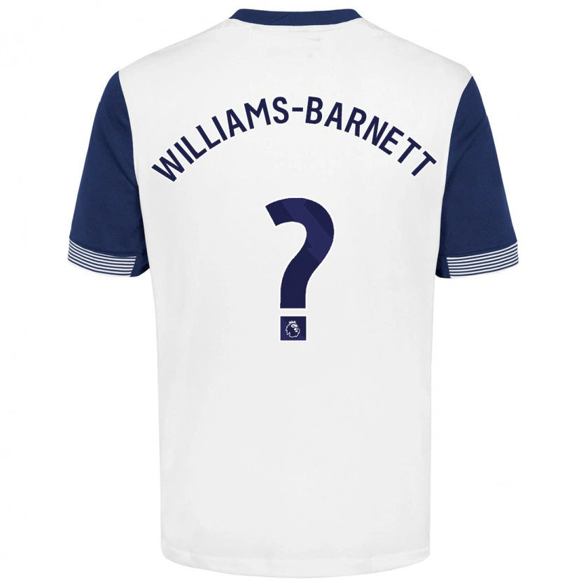 DanxenレディースLucá Williams-Barnett#0ホワイト ブルーホームシャツ2024/25ジャージーユニフォーム