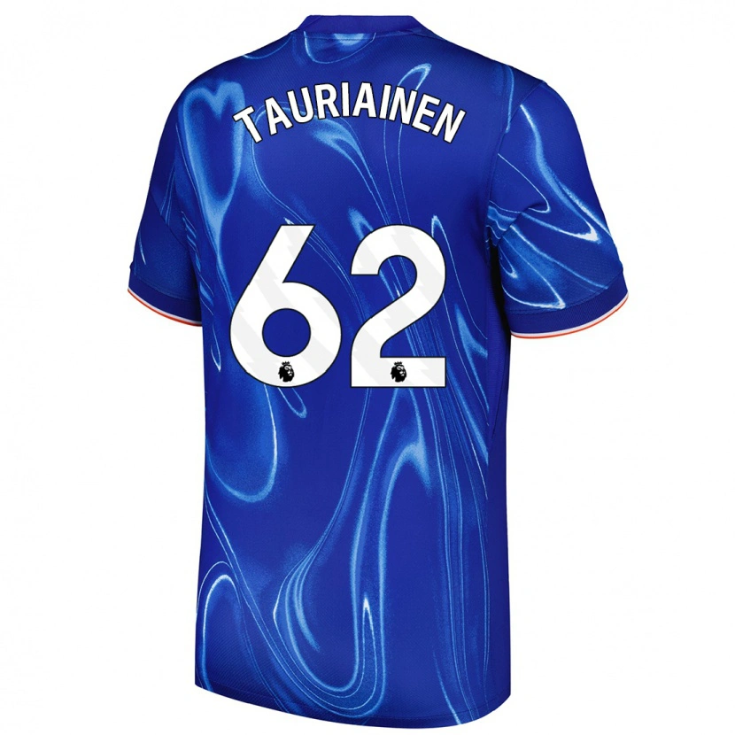 Danxenレディースジミ・タウリアイネン#62ブルーホワイトホームシャツ2024/25ジャージーユニフォーム