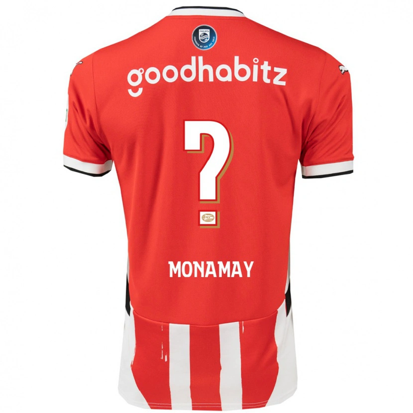 DanxenレディースMadi Monamay#0赤 白ホームシャツ2024/25ジャージーユニフォーム