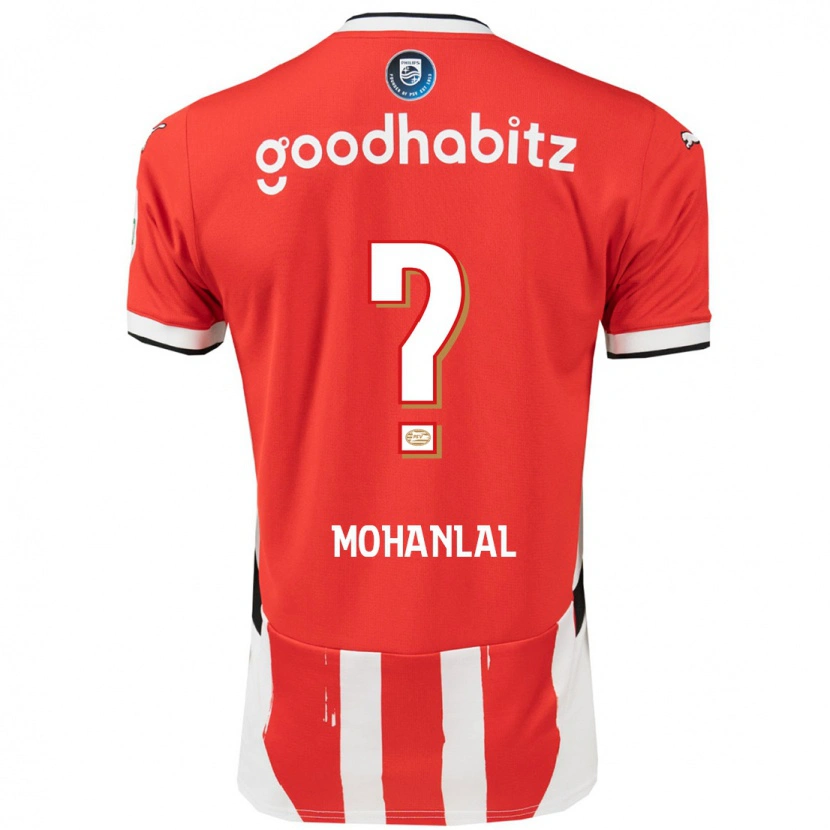 DanxenレディースPawan Mohanlal#0赤 白ホームシャツ2024/25ジャージーユニフォーム