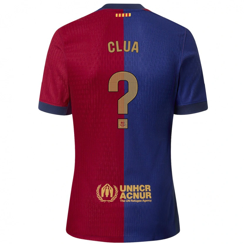 DanxenレディースGenís Clua#0青 赤ホームシャツ2024/25ジャージーユニフォーム
