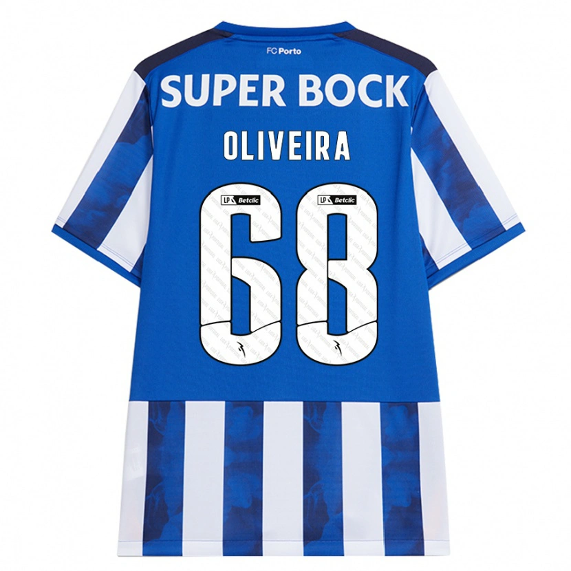 Danxenレディースアンドレ・ルイス・ロッチャ・オリヴェリア#68ブルーホワイトホームシャツ2024/25ジャージーユニフォーム