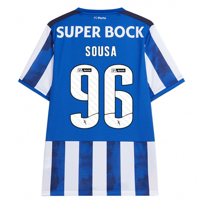 DanxenレディースFilipe Sousa#96ブルーホワイトホームシャツ2024/25ジャージーユニフォーム