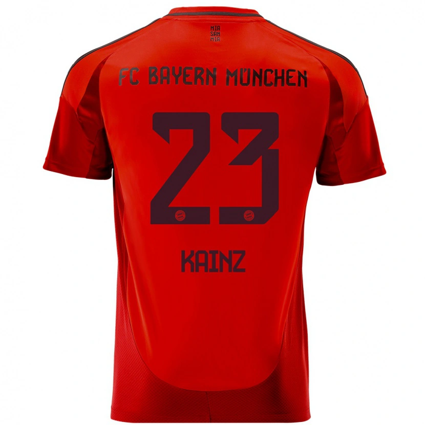 DanxenレディースManuel Kainz#23赤ホームシャツ2024/25ジャージーユニフォーム