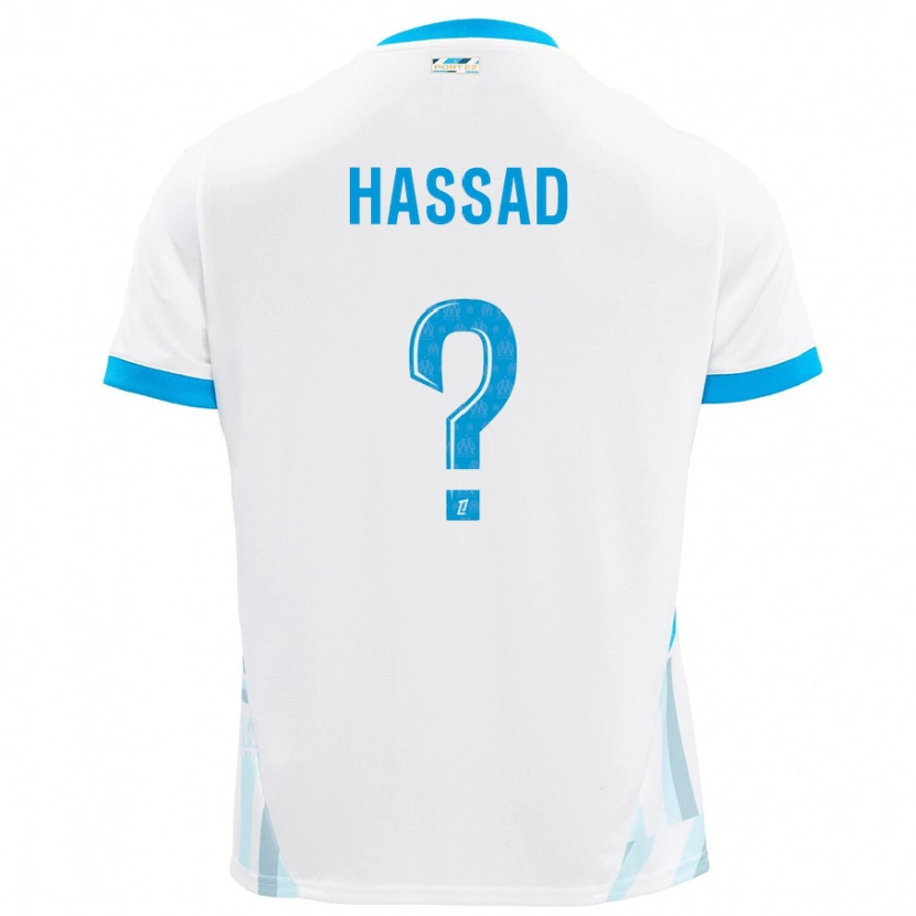 DanxenレディースRayan Hassad#0白 空 青ホームシャツ2024/25ジャージーユニフォーム