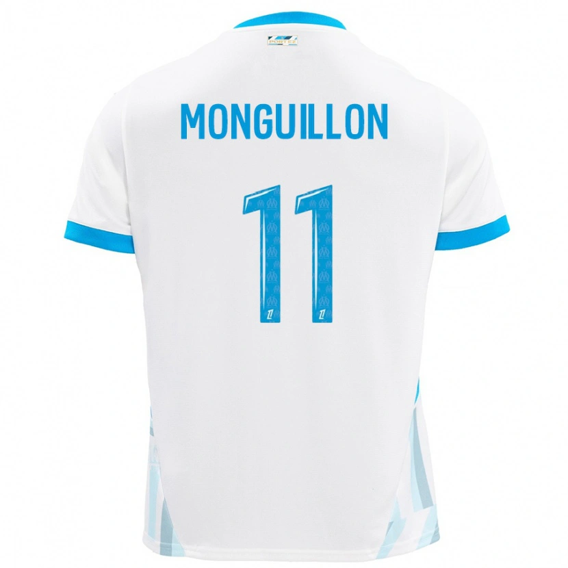 DanxenレディースCoralie Monguillon#11白 空 青ホームシャツ2024/25ジャージーユニフォーム