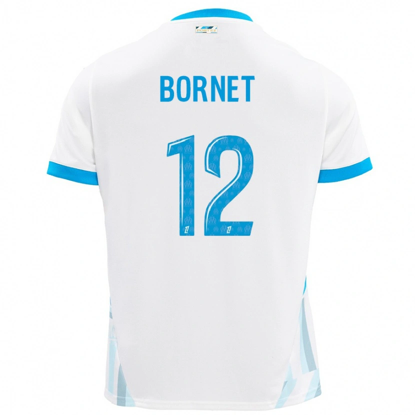 DanxenレディースCamille Bornet#12白 空 青ホームシャツ2024/25ジャージーユニフォーム