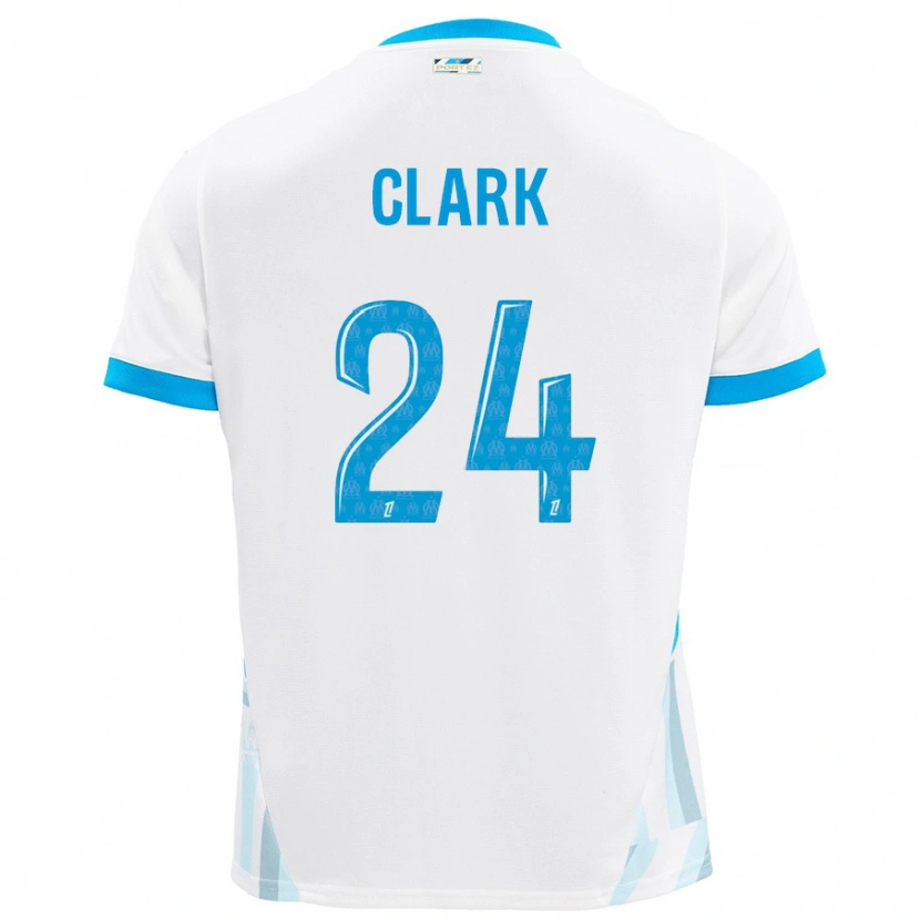 DanxenレディースAshley Clark#24白 空 青ホームシャツ2024/25ジャージーユニフォーム