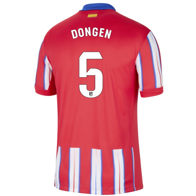Danxenレディースメレル・ファンドンヘン#5赤 白 青ホームシャツ2024/25ジャージーユニフォーム