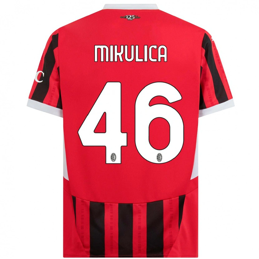 DanxenレディースPetra Mikulica#46赤黒ホームシャツ2024/25ジャージーユニフォーム
