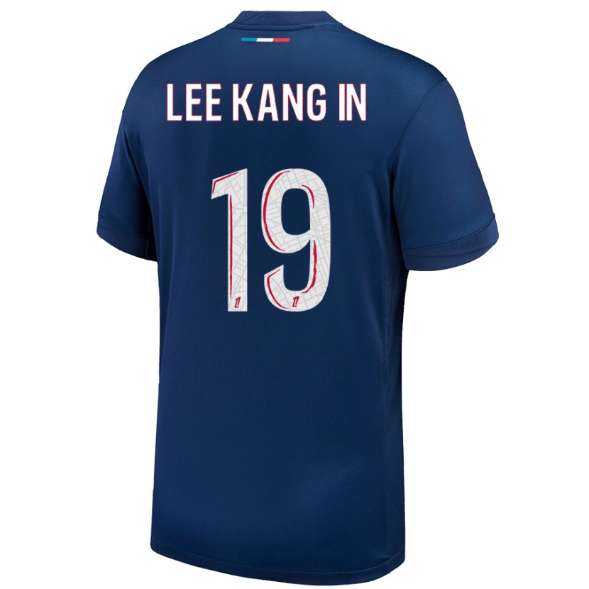 Danxenレディース李康仁#19ネイビーブルー ホワイトホームシャツ2024/25ジャージーユニフォーム