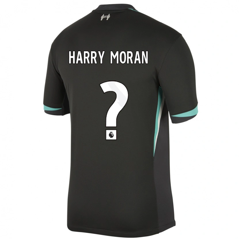 DanxenレディースHarry Moran#0ブラック アンスラサイト ホワイトアウェイシャツ2024/25ジャージーユニフォーム